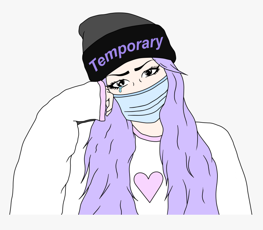Image Of Pastel Goth Peeker - Cartoon, HD Png Download