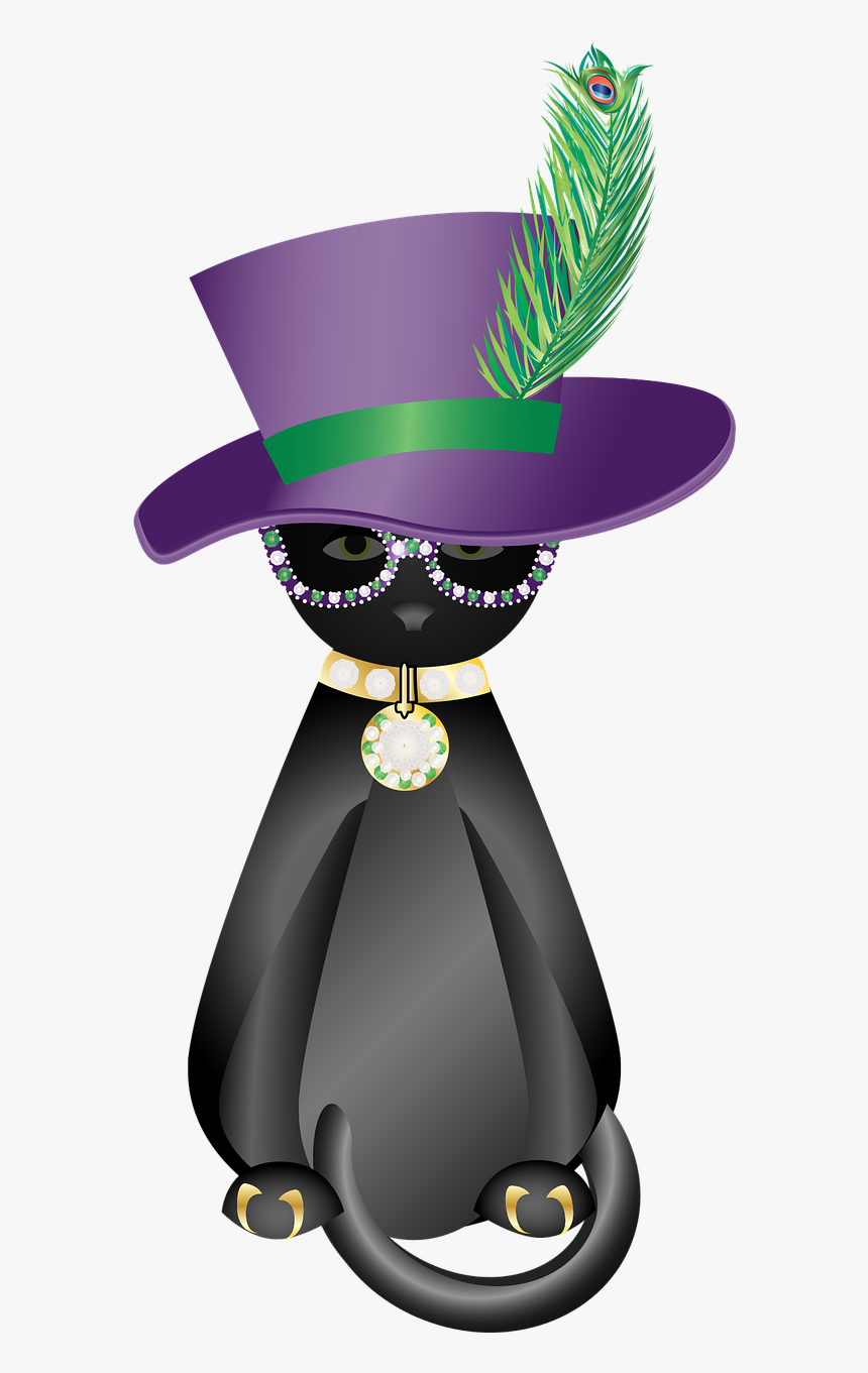 Graphic Pimp Cat Black Cat - Cat Pimp, HD Png Download