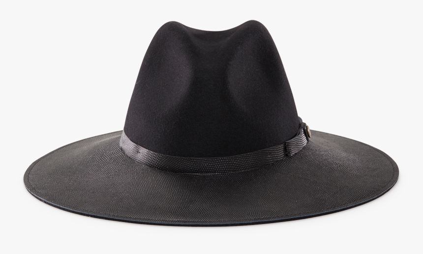 Fedora Png Wide Brim - Wide Brimmed Hat Front View, Transparent Png