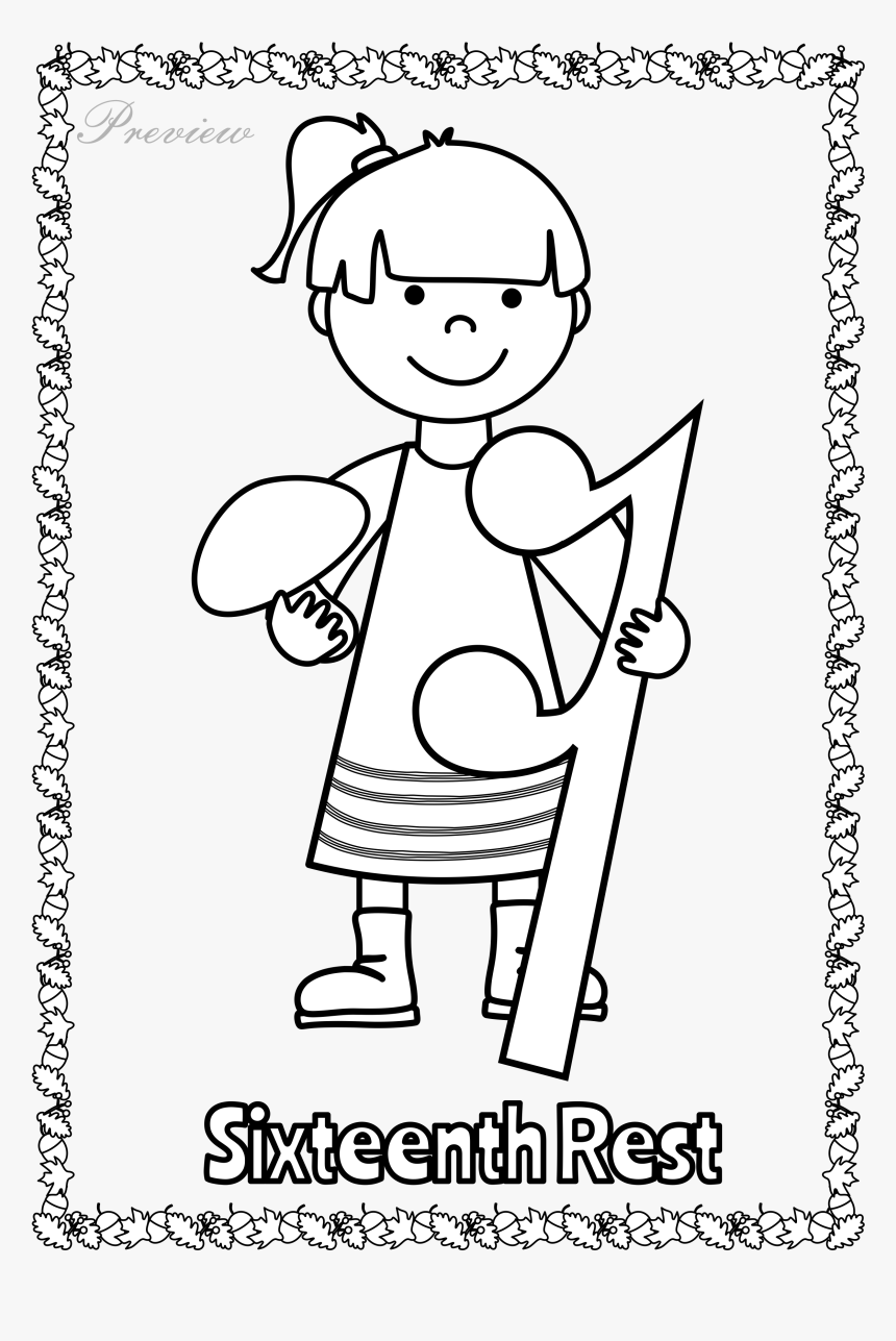 Fall Musical Posters For Coloring Music Symbols Music - Fall Musical Posters For Coloring, HD Png Download