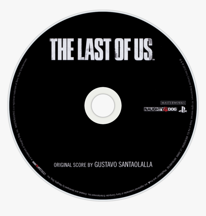 Gustavo Santaolalla The Last Of Us Cd Disc Image - Last Of Us, HD Png Download