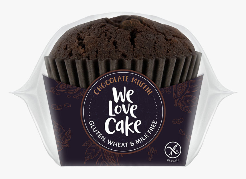 We Love Cake Chocolate Muffin - Chocolate Cake, HD Png Download
