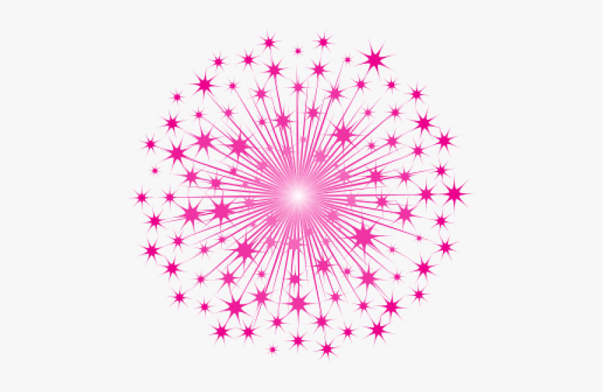 #star #overlay #fuscia #sparkle #starburst #pink #background - Transparent Background Pink Firework Png, Png Download