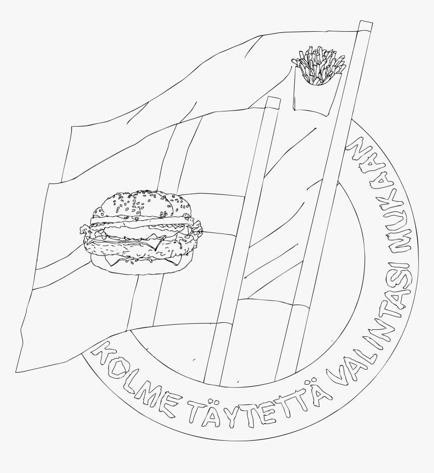 Hamburger Of Life Clip Arts - Line Art, HD Png Download