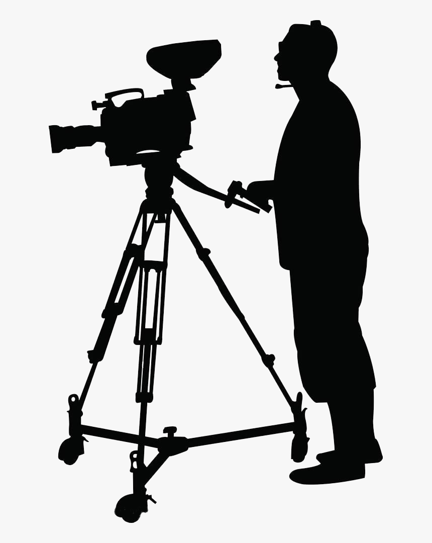 Camera Operator Clip Art - Cameraman Silhouette, HD Png Download