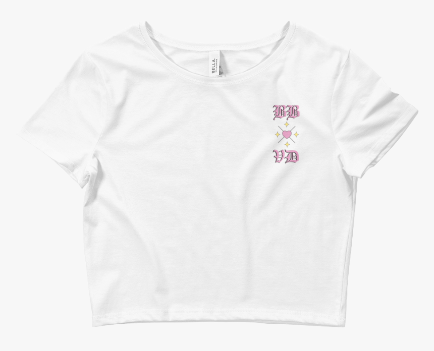 Pastel Goth Script Writing Text White Crop Top Pink - Asexual Crop Top, HD Png Download