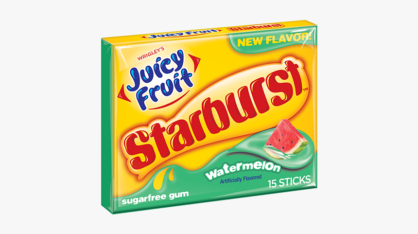 Starburst Watermelon Slim Pack - Juicy Fruit Starburst Watermelon, HD Png Download