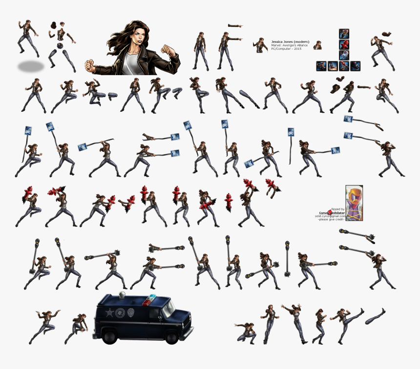 Click To View Full Size - Jessica Jones Marvel Alliance, HD Png Download