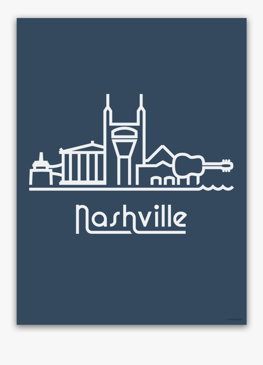 Outline Nashville Skyline, HD Png Download