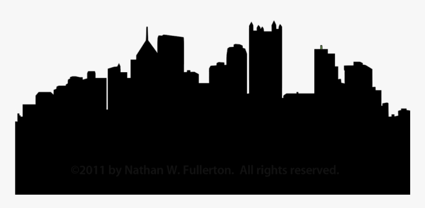Pittsburgh Skyline Silhouette Dpi Free Images - Transparent City Skyline Png, Png Download