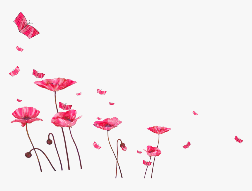 Decoration Painted Pattern Hand Watercolor Design Floral - Decorative Floral Design Png, Transparent Png