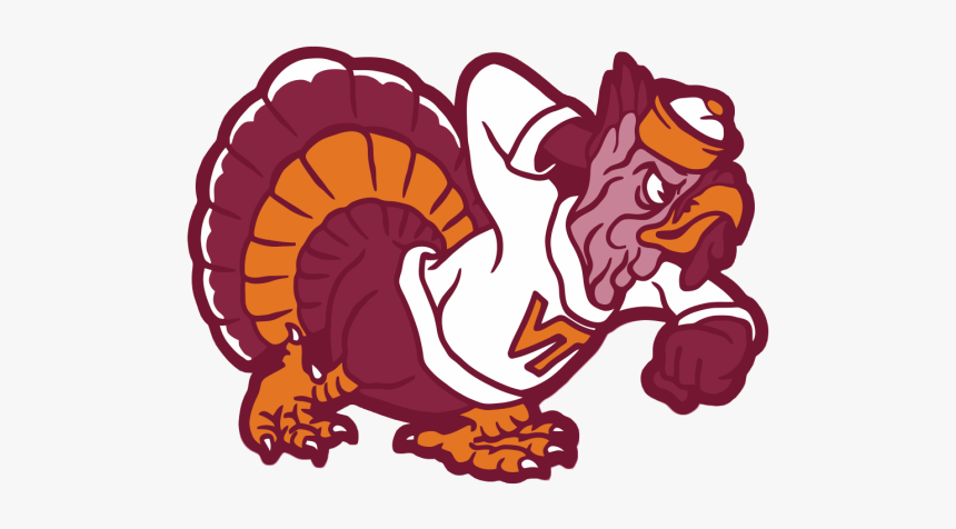 Virginia Tech Fighting Gobbler Logo, HD Png Download
