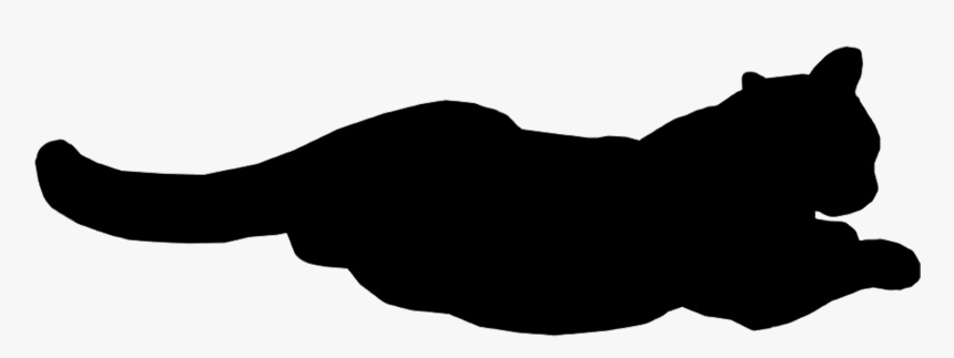 Cat Relaxed - Black Cat Gif Png, Transparent Png