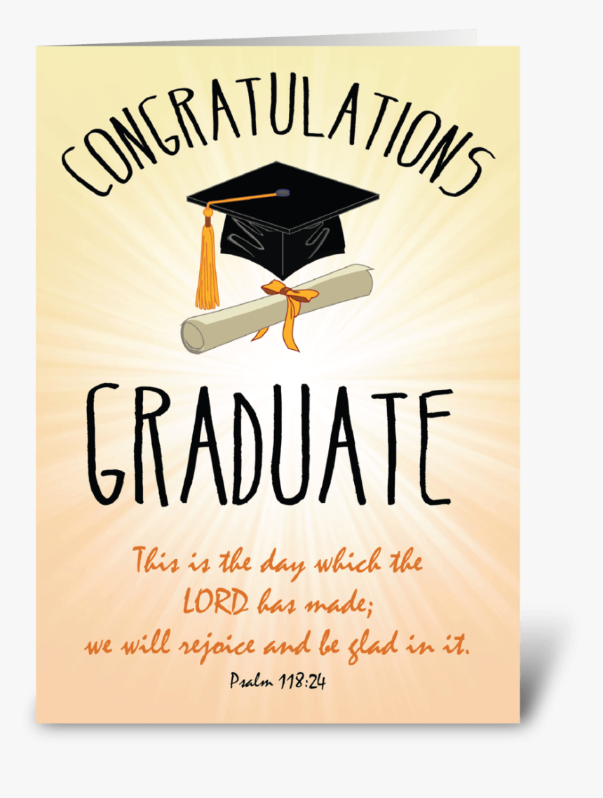 Religious Graduation Gold Starburst Greeting Card - Graduation Greeting Card Congratulations, HD Png Download