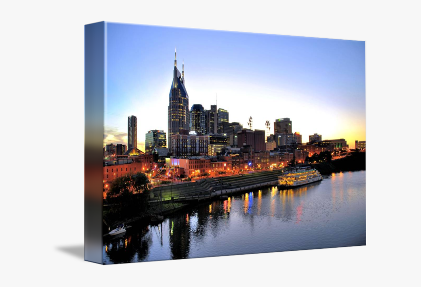 Nashville Skyline Cityscape Art Photography - Nashville, HD Png Download