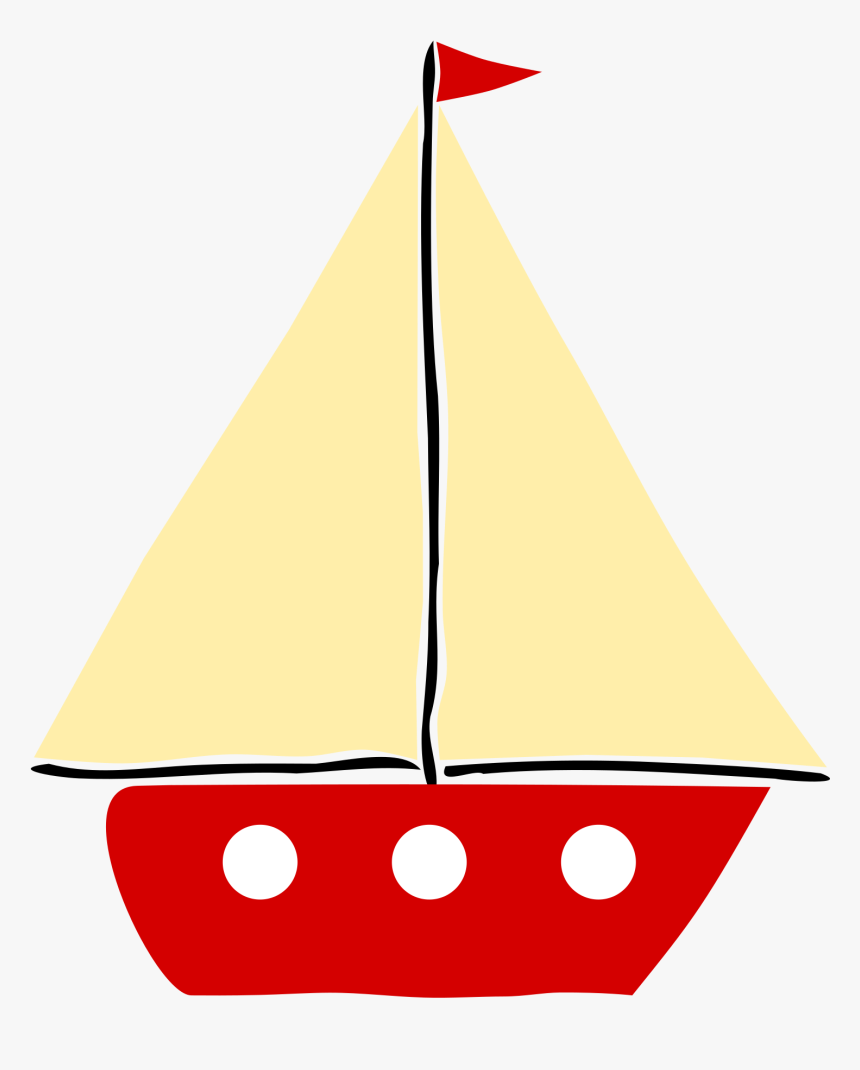 Sail Boat - Clip Art Of A Boat, HD Png Download