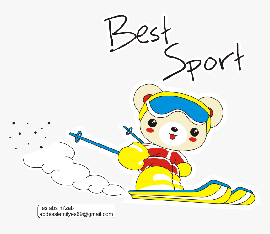 Ski 01 Clip Arts - Cartoon, HD Png Download
