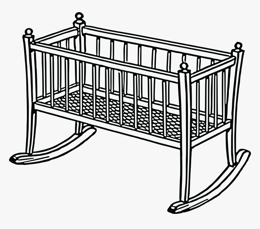 Transparent Cot Png - Cradle Clipart, Png Download