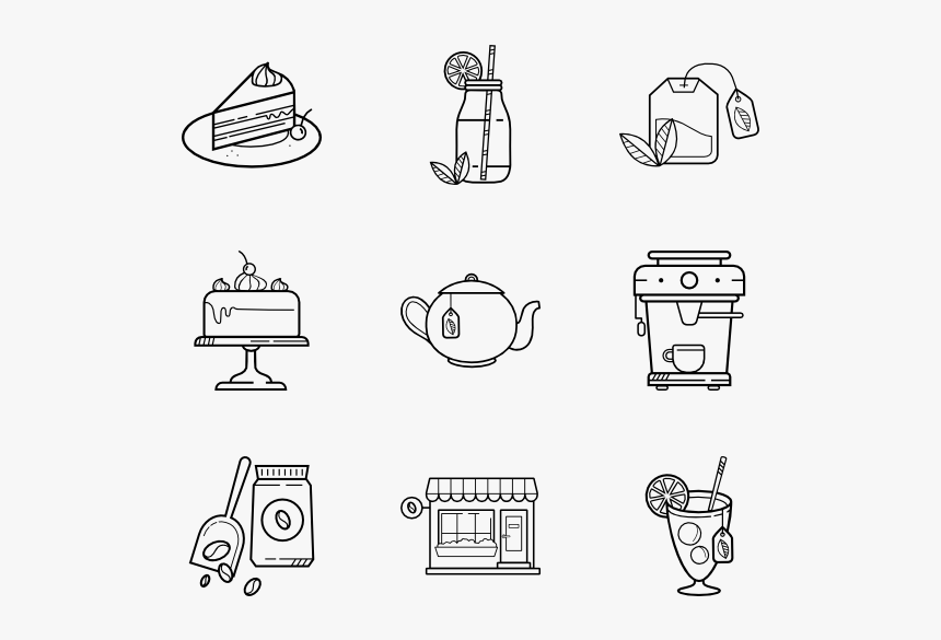 Coffee Shop - Illustration, HD Png Download