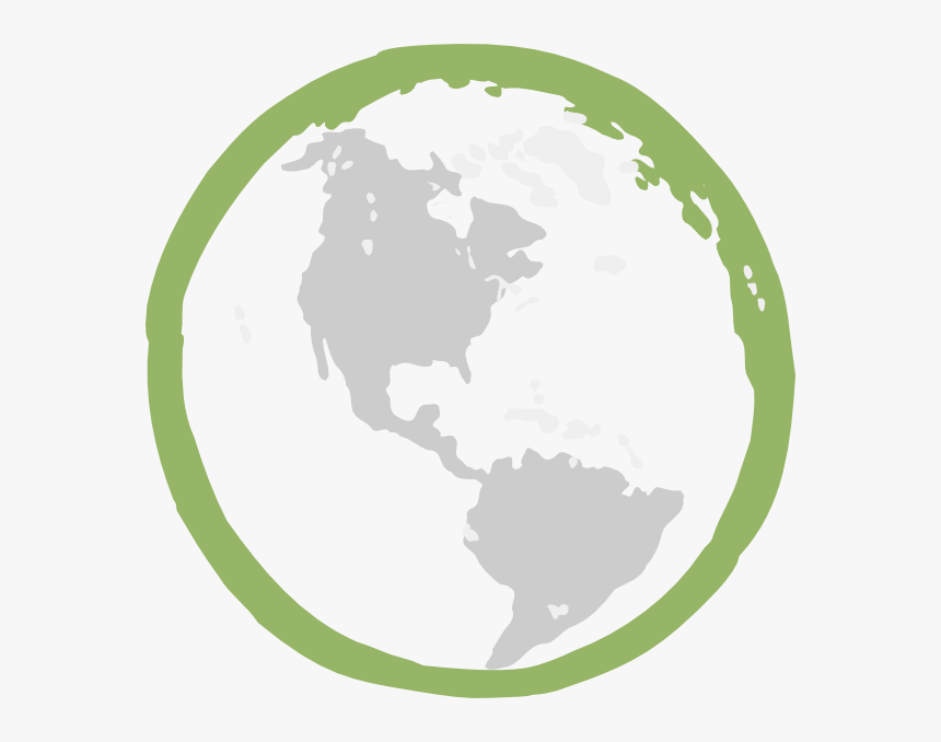 Green Earth Png - World Map Cnc Cutting, Transparent Png