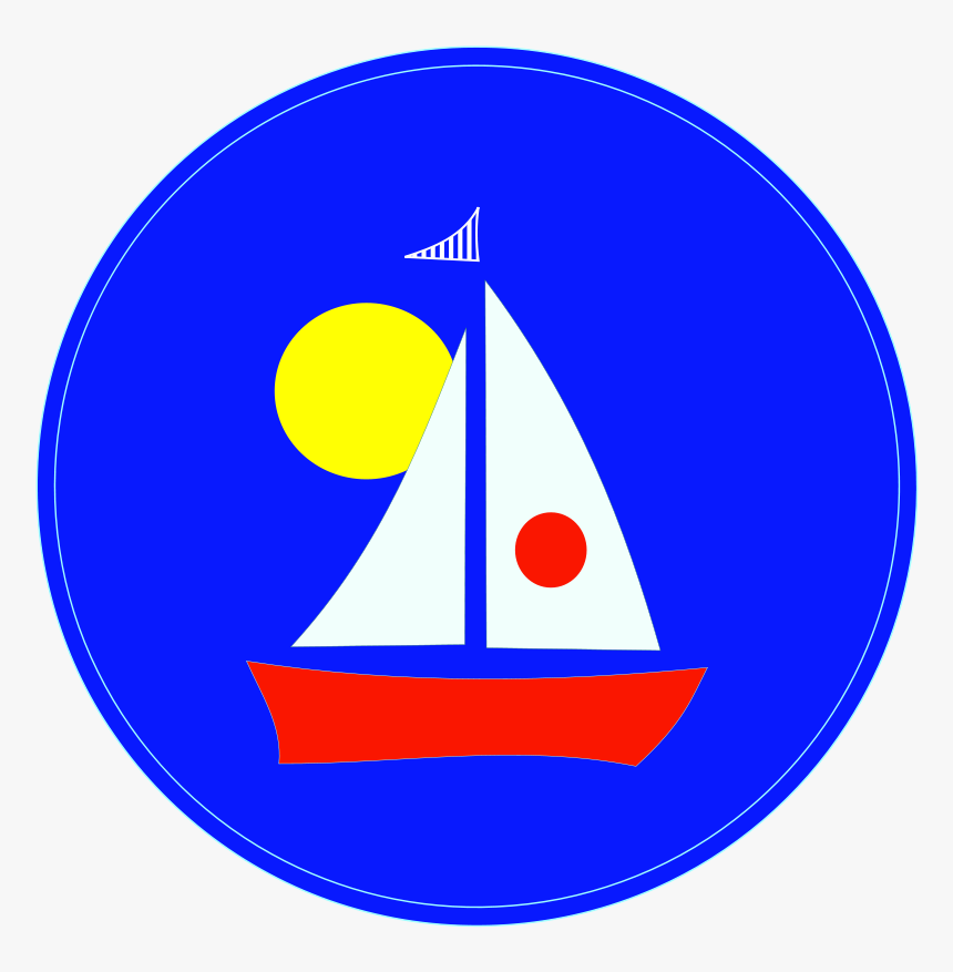 Free Sailboat Clip Art - Appliqué, HD Png Download