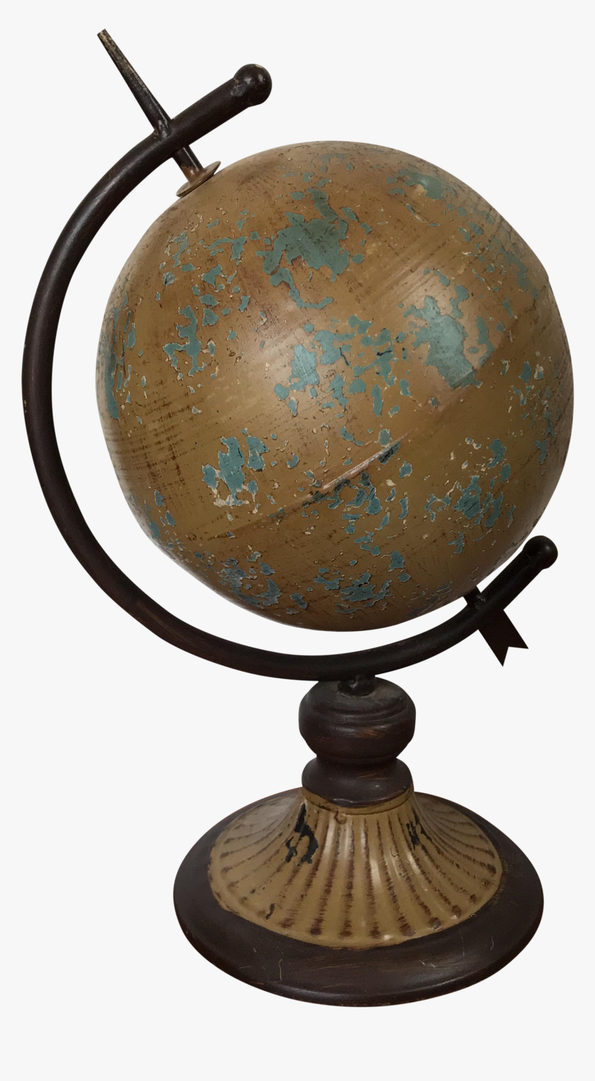 Vintage Globe On Stand - Vintage Globe Png, Transparent Png