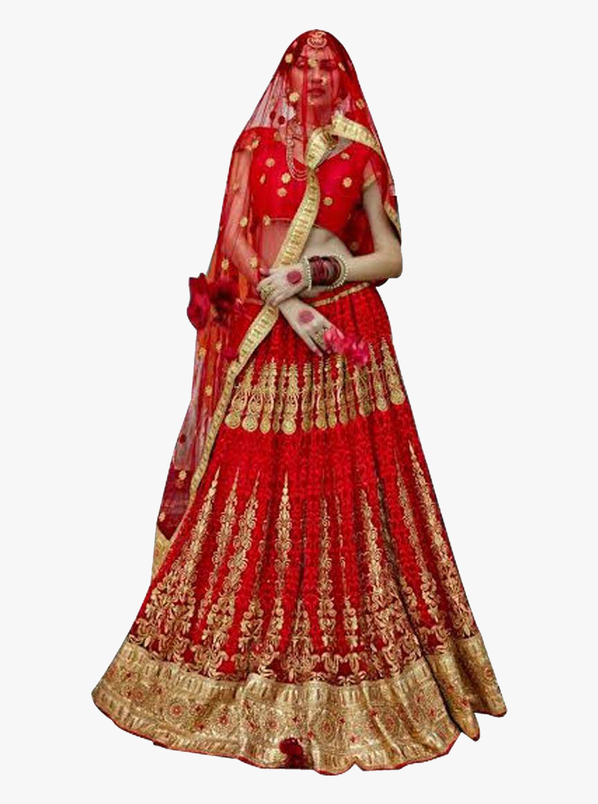 Bridal Anarkali Lehengas Png Free Download - Indian Weddings Lehenga For Bride, Transparent Png