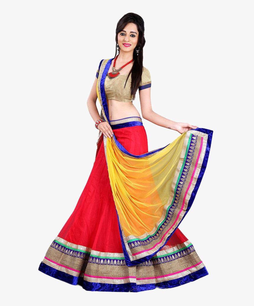 Mermaid Lehenga Png Image Download - Ethnic Wear For Woman, Transparent Png