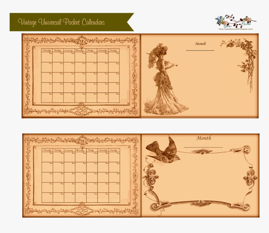 Vintage Bird Clip Art, HD Png Download