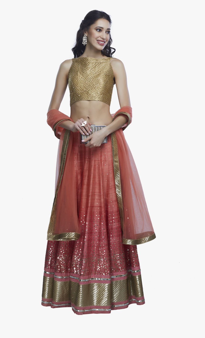 Peach Lehenga Set - Photo Shoot, HD Png Download