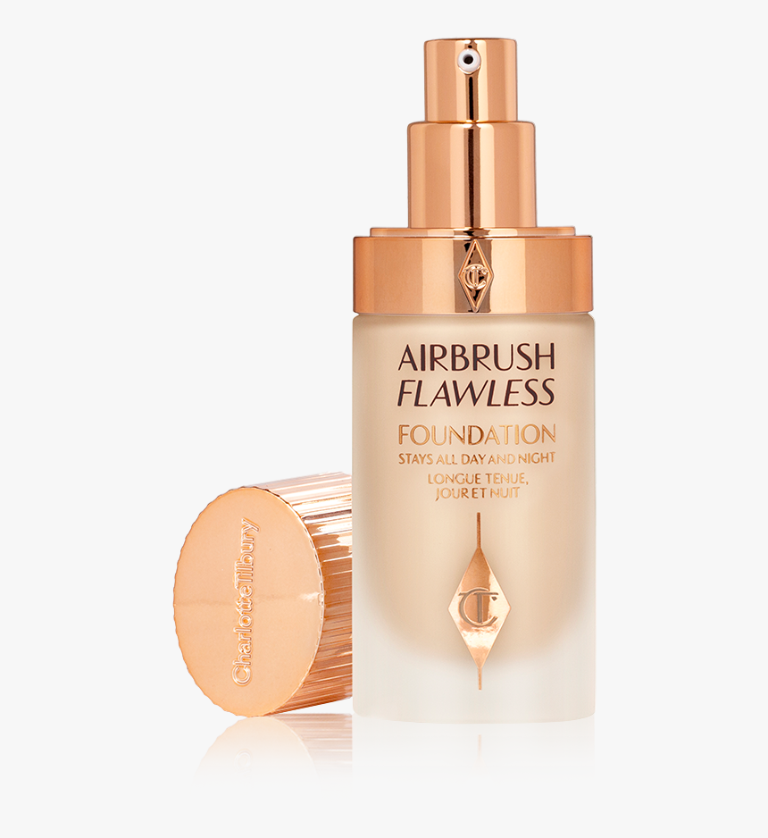 Airbrush Flawless Foundation 4 Neutral Open With Lid - Charlotte Tilbury Airbrush Foundation, HD Png Download