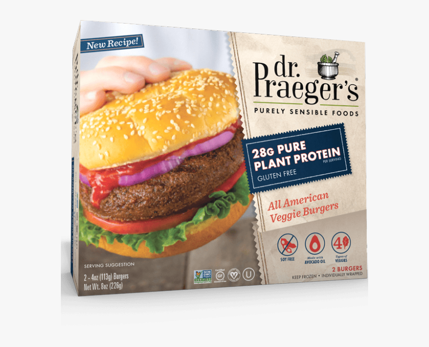 Dr Praeger's All American Veggie Burger, HD Png Download