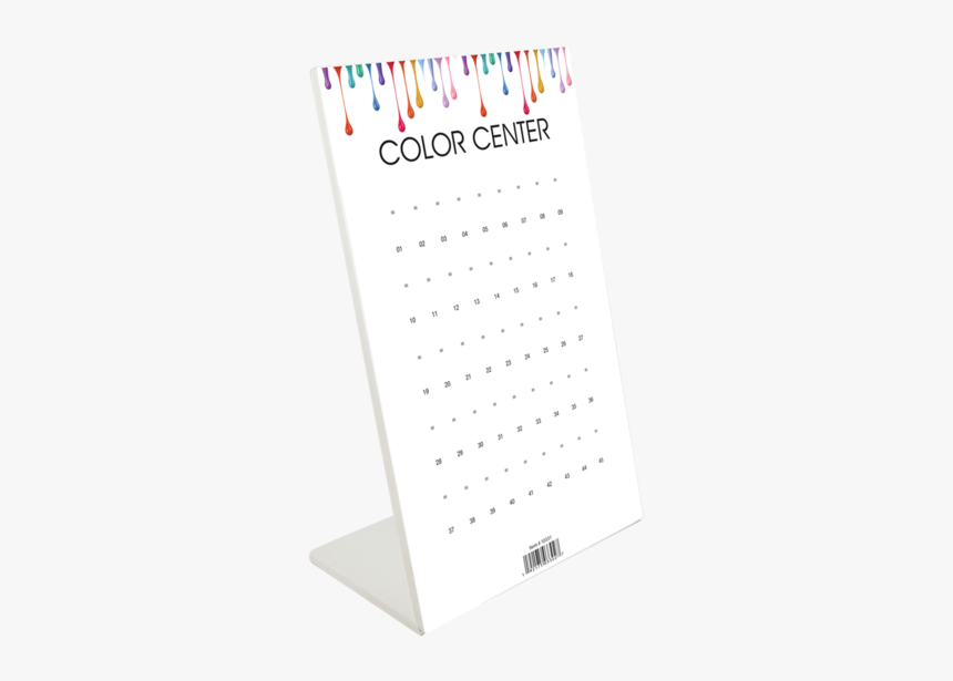 Cre8tion Empty Foam Display Color Chart 45 Tips Set, - Brochure, HD Png Download