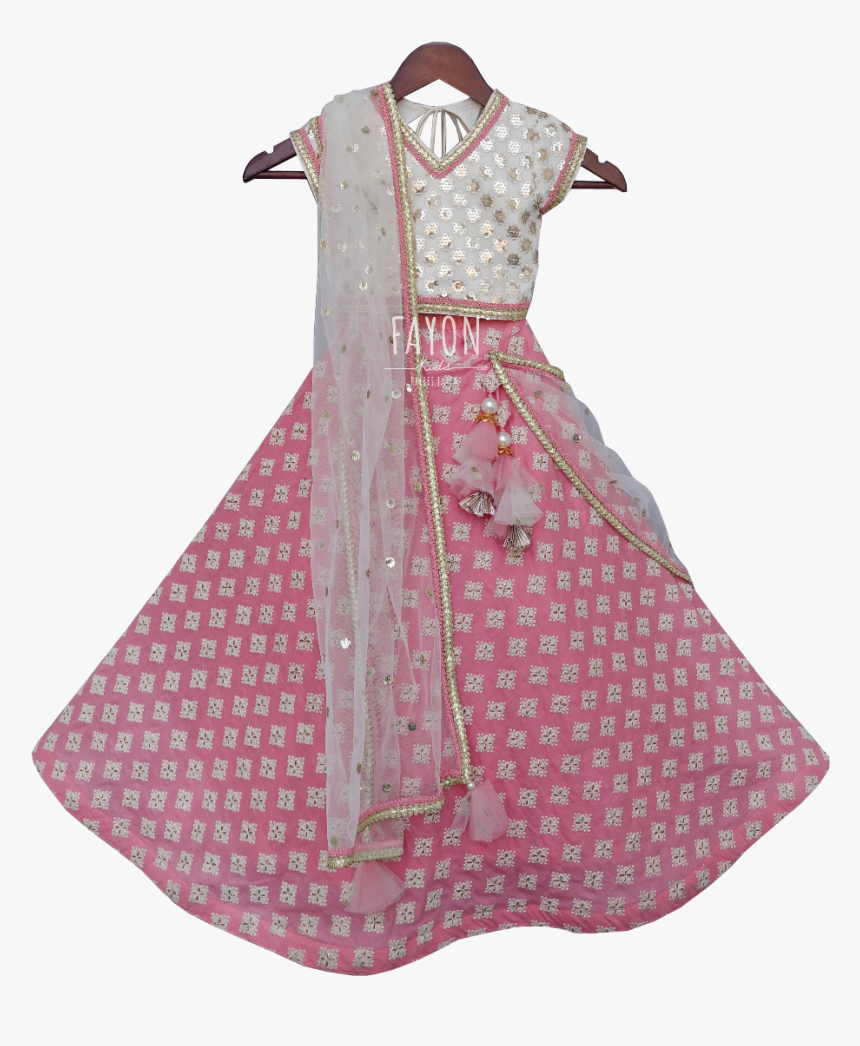 Child Lehenga Pattern, HD Png Download