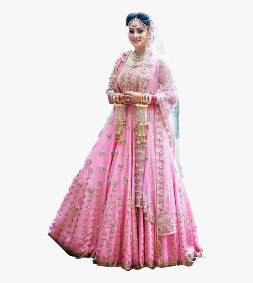 Pink Indian Wedding Dress, HD Png Download