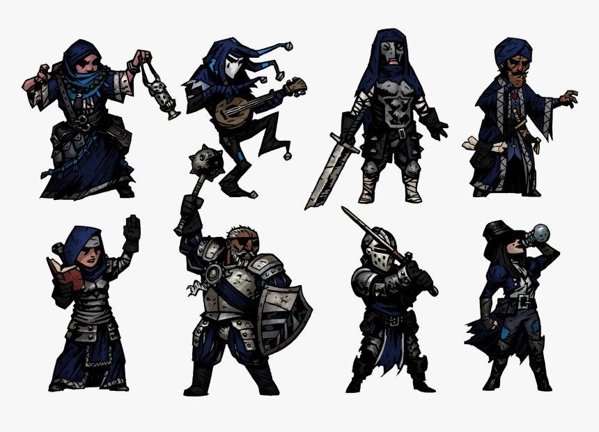 Darkest Dungeon Characters Lineup , Png Download, Transparent Png