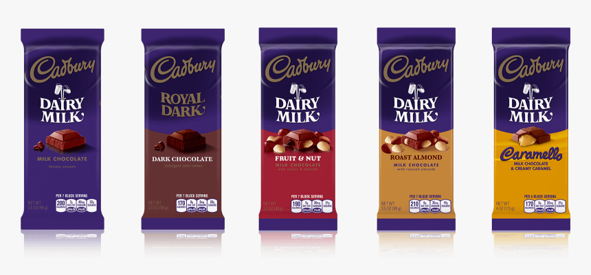 Cadbury Premium Chocolate Bars - Cadbury Chocolate Bars Usa, HD Png Download