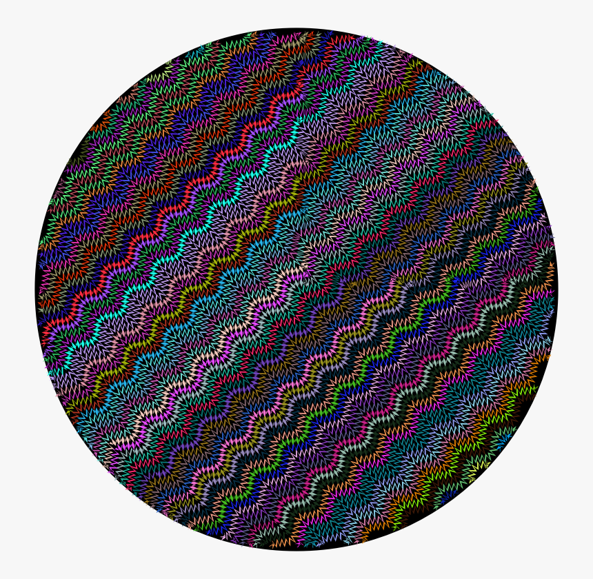 Zig Zag Circle - Icon, HD Png Download