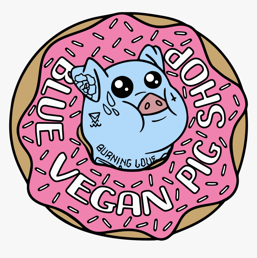 Blue Vegan Pig Shop - Blue Vegan Pig, HD Png Download