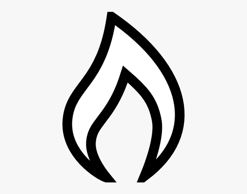 Flame Clipart Simple Natural Gas Black And White Free - Natural Gas Clipart, HD Png Download