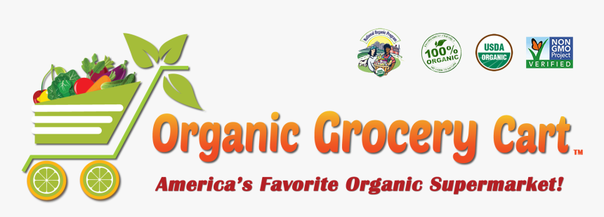 Organic Grocery Cart - Organic Food, HD Png Download