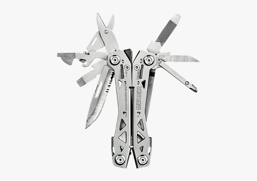 With 15 Tools Including Pliers, Knives, And Screwdrivers - Gerber Suspension Nxt Tool, HD Png Download