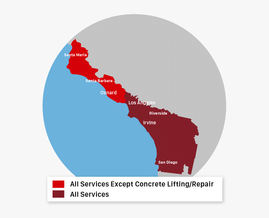 Saber Foundation Repair Service Area - Map, HD Png Download