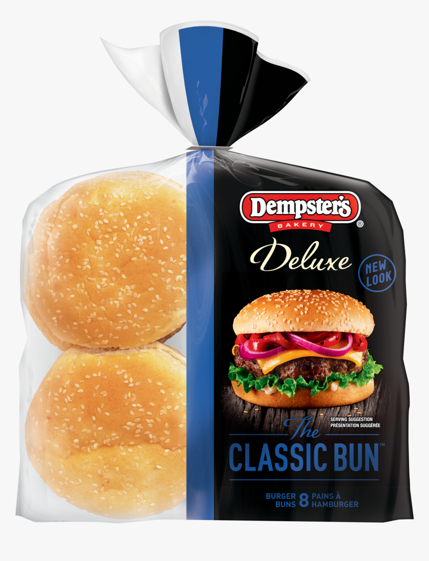 Dempster S® Deluxe White Hamburger Buns - Dempsters Hot Dog Buns, HD Png Download