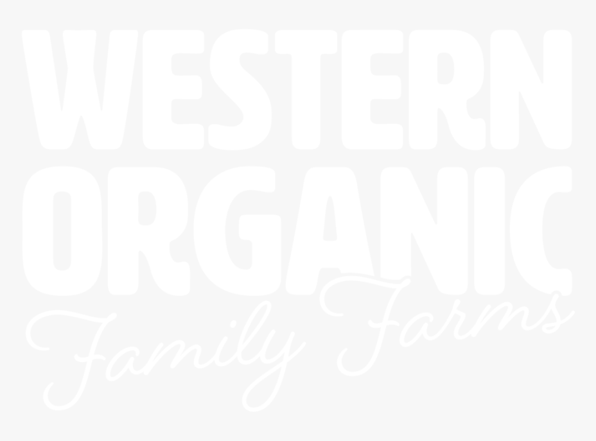 Western Organic Family Farms Logo White - Johns Hopkins Logo White, HD Png Download