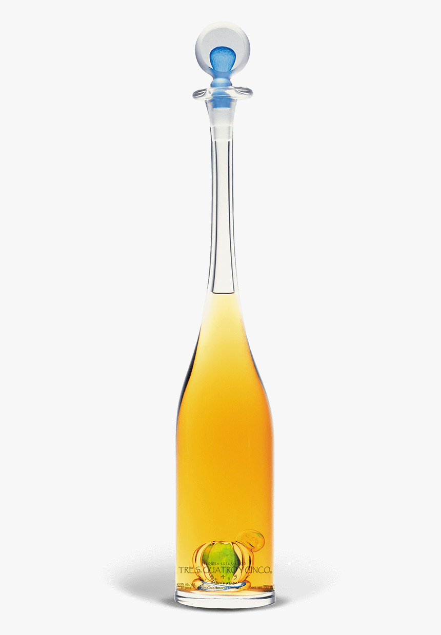 Tres Cuatro Cinco Extra Anejo Tequila, HD Png Download