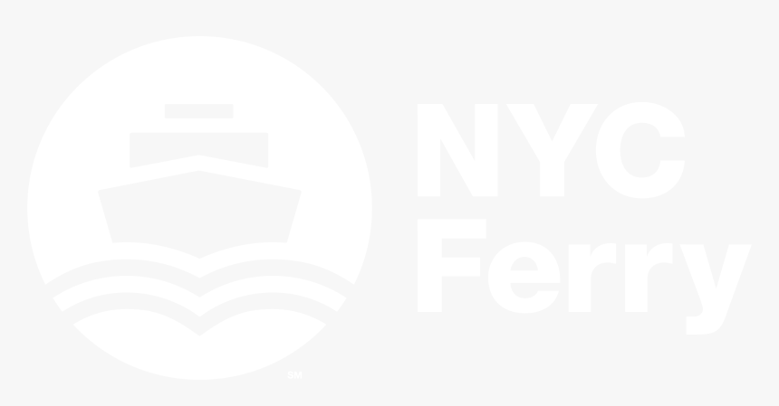 Nyc Ferry White Logo, HD Png Download