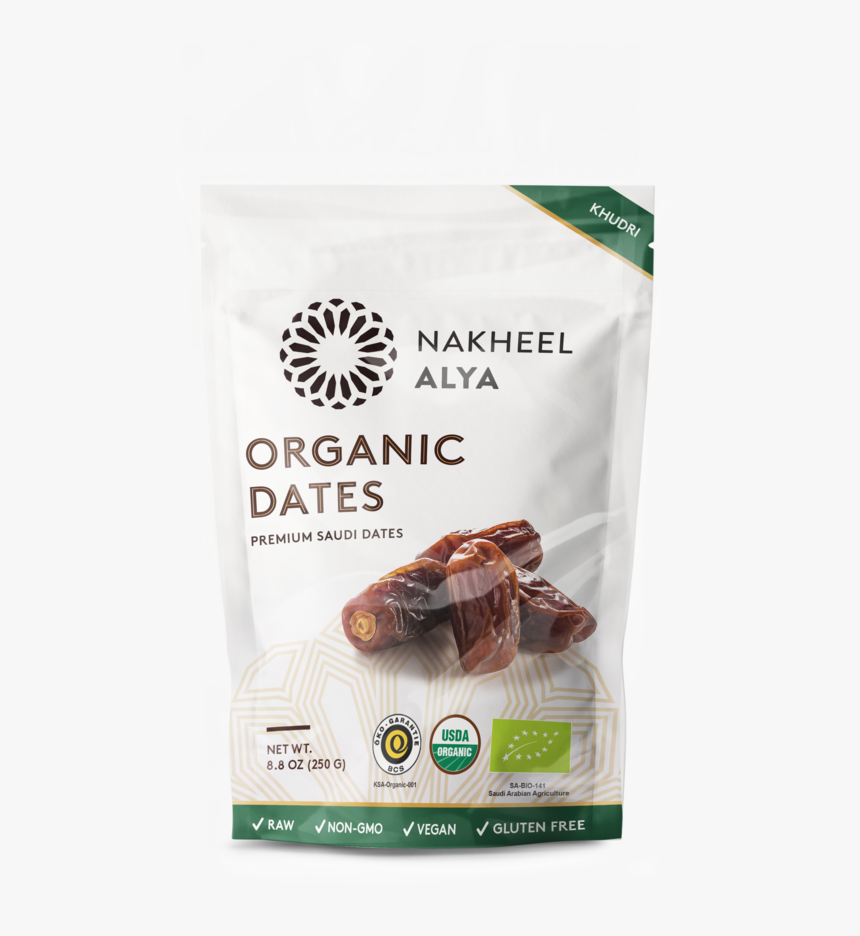 Khudri Mock Up Organic Ver 1 - Packaging For Organic Chocolate Dates, HD Png Download