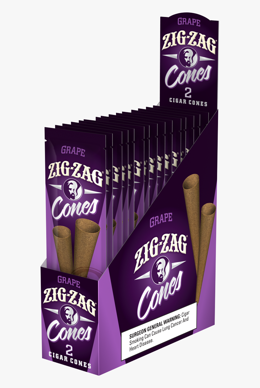 Zig Zag Cones Grape, HD Png Download