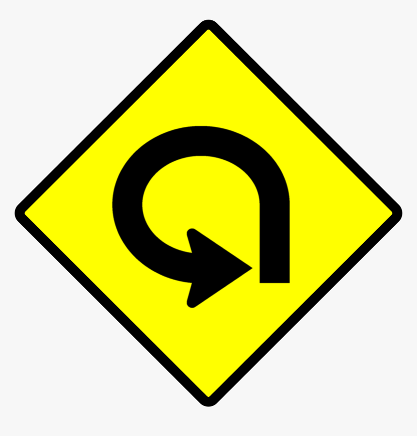 Indonesia New Road Sign 1k - U Turn Traffic Sign, HD Png Download